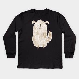 Fluffy Dog Kids Long Sleeve T-Shirt